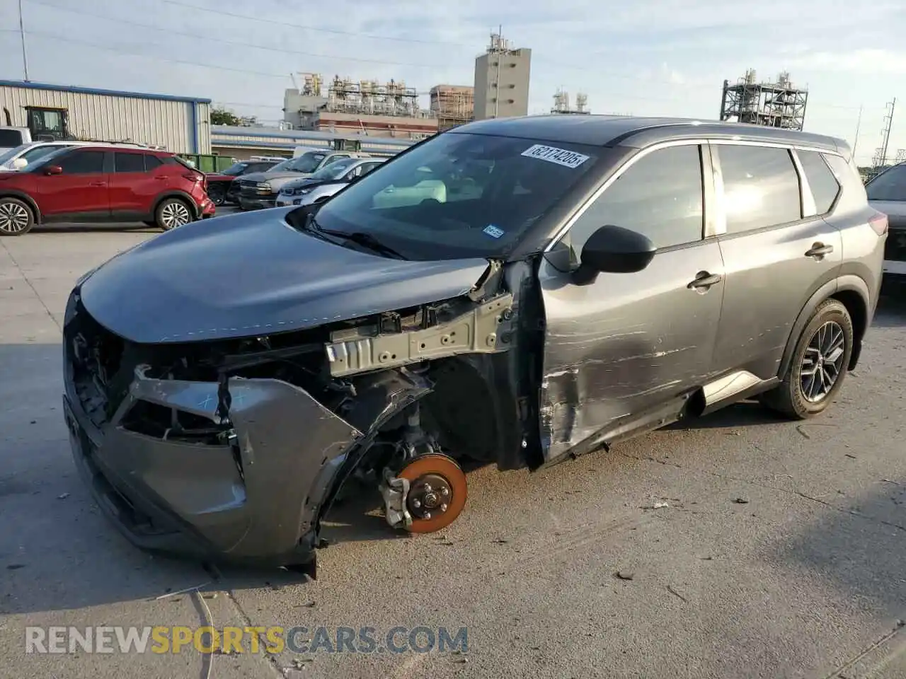 1 Photograph of a damaged car 5N1AT3AA0MC803654 NISSAN ROGUE 2021