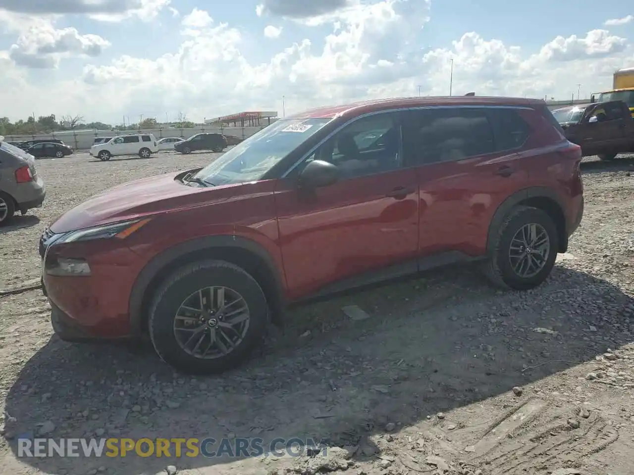 1 Photograph of a damaged car 5N1AT3AA0MC846665 NISSAN ROGUE 2021
