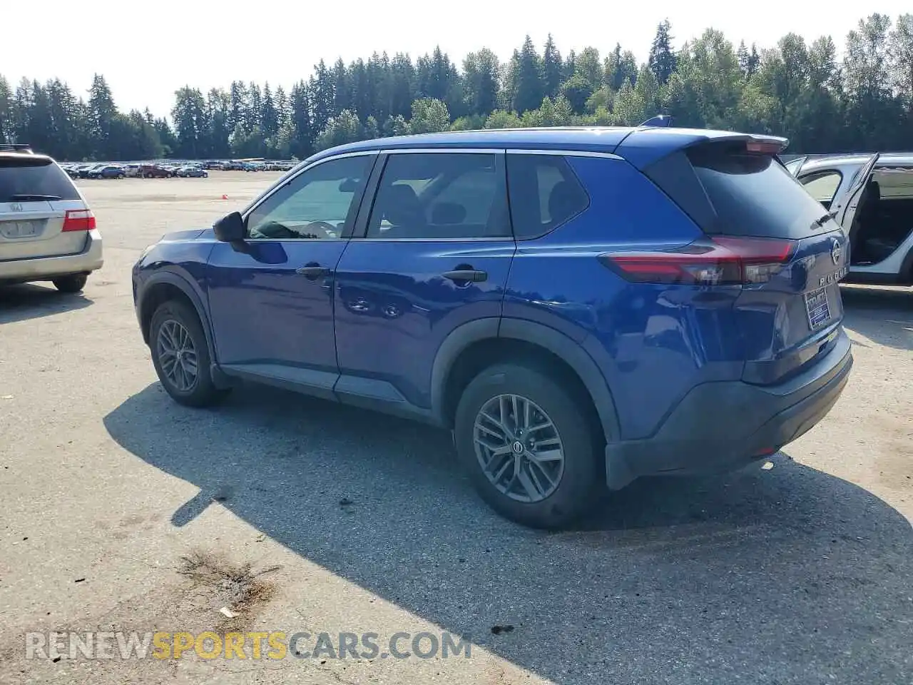 2 Photograph of a damaged car 5N1AT3AA1MC813691 NISSAN ROGUE 2021