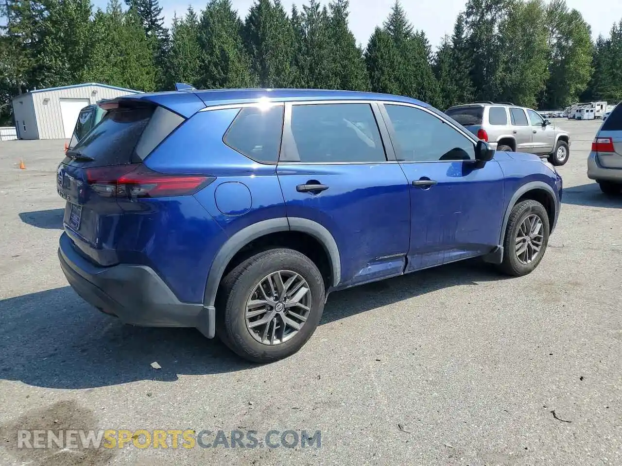 3 Photograph of a damaged car 5N1AT3AA1MC813691 NISSAN ROGUE 2021