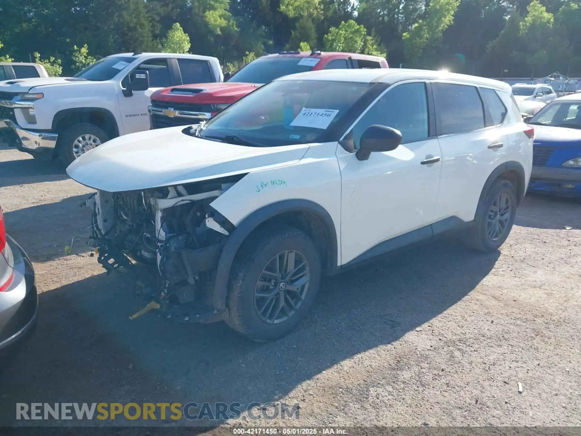 2 Photograph of a damaged car 5N1AT3AA3MC741618 NISSAN ROGUE 2021