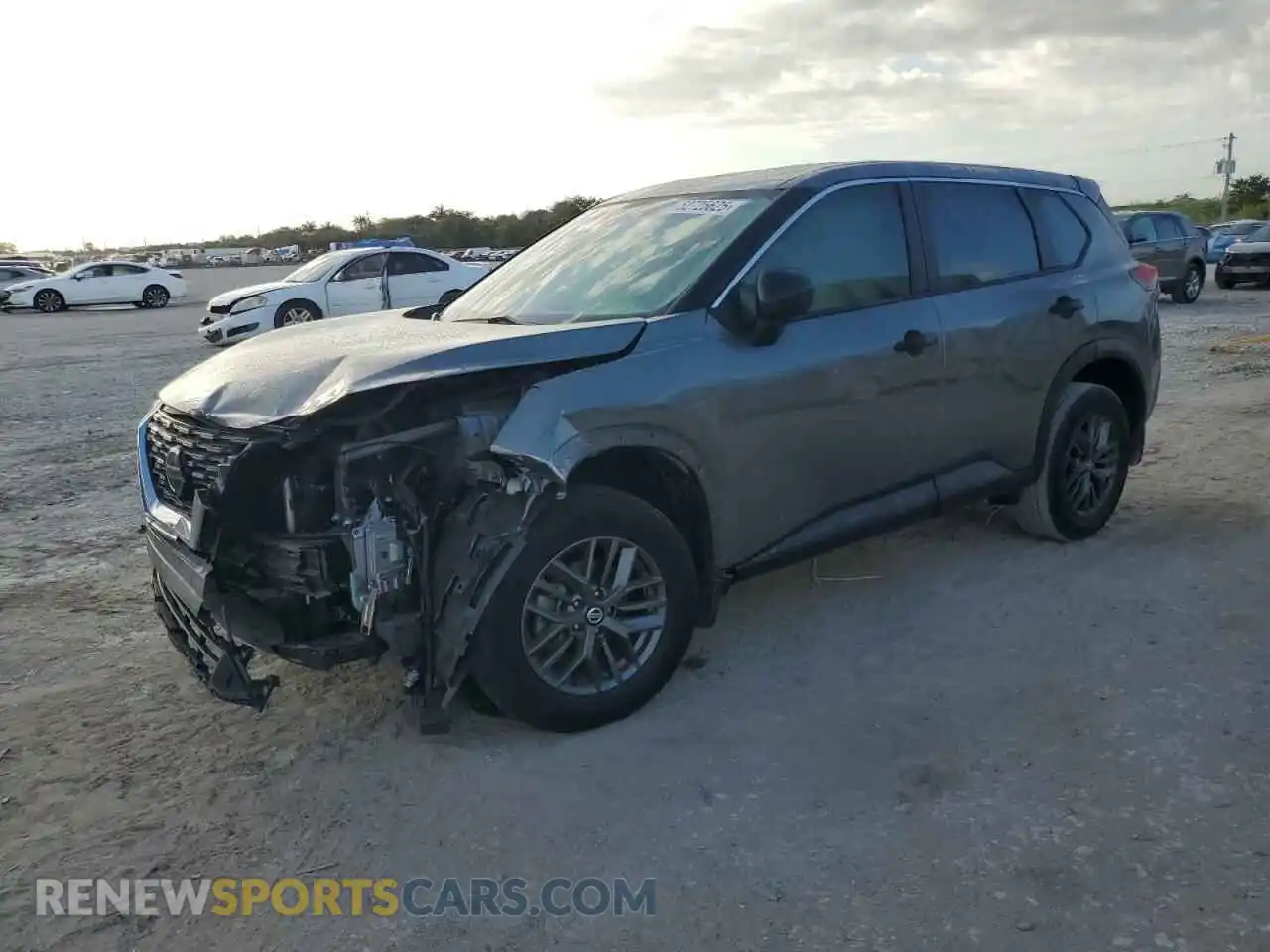 1 Photograph of a damaged car 5N1AT3AA5MC696035 NISSAN ROGUE 2021
