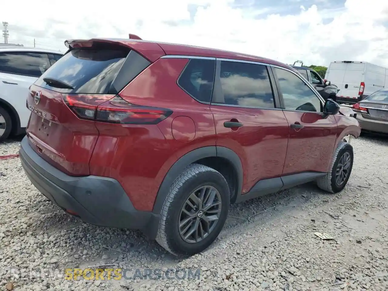 3 Photograph of a damaged car 5N1AT3AA5MC736601 NISSAN ROGUE 2021