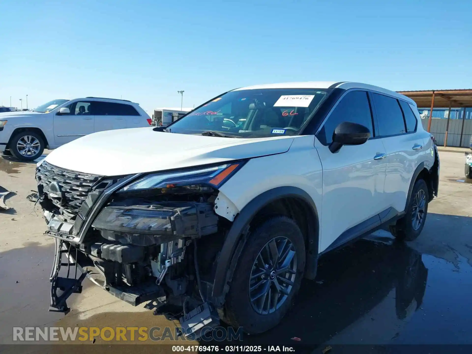 2 fotografías del automóvil dañado 5N1AT3AA5MC828775 NISSAN ROGUE 2021