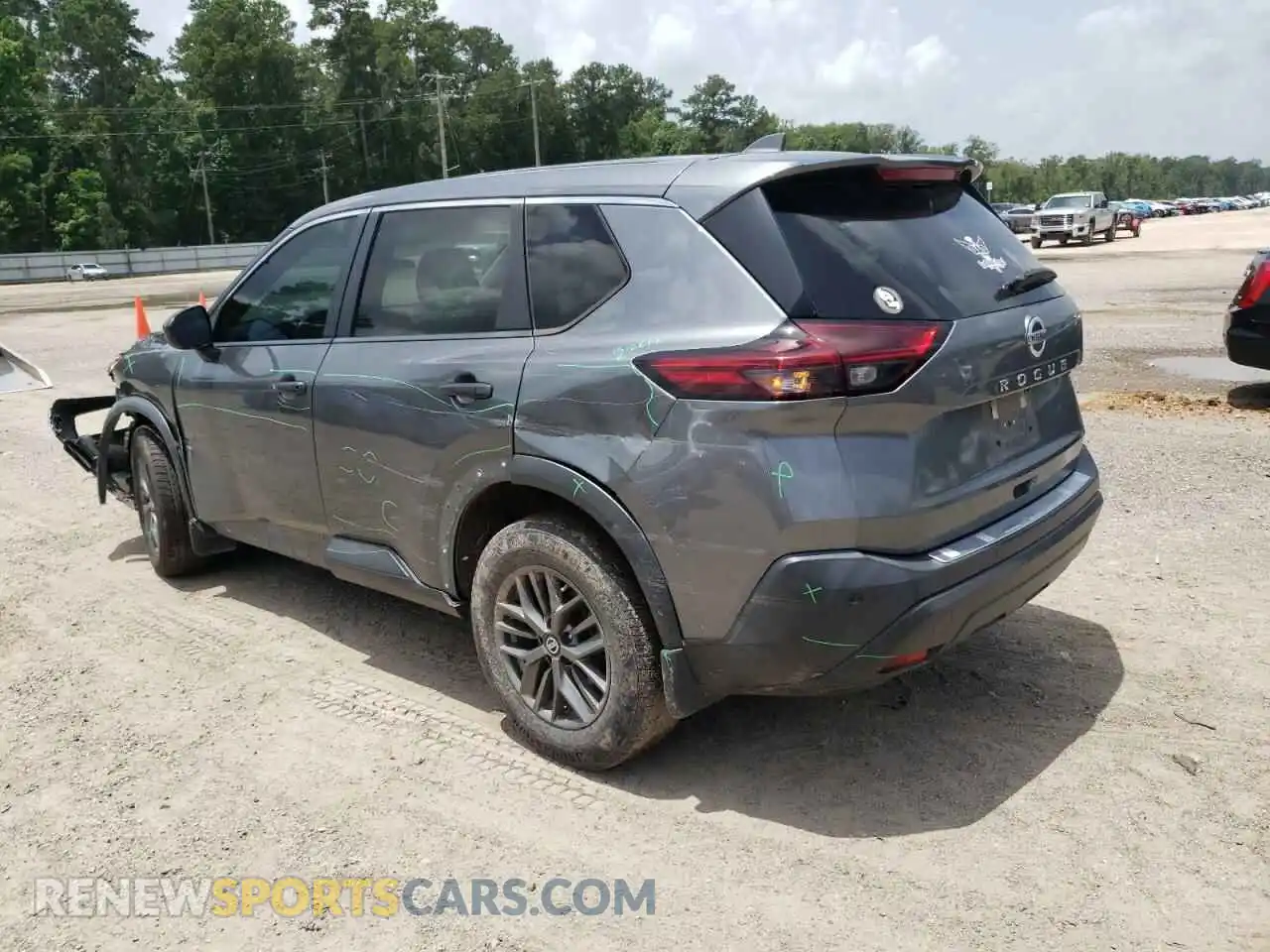 2 Photograph of a damaged car 5N1AT3AA9MC783677 NISSAN ROGUE 2021