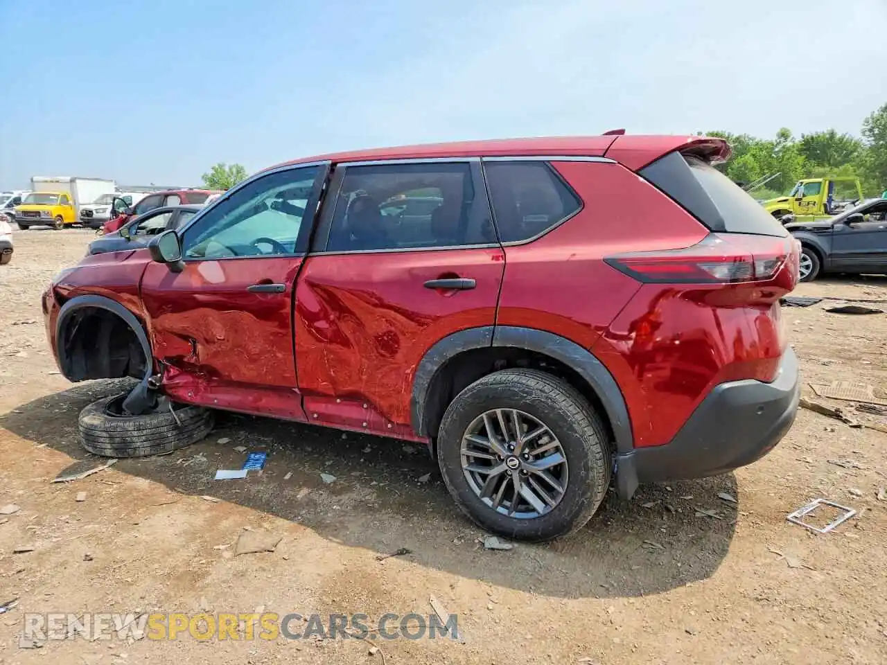 2 fotografías del automóvil dañado 5N1AT3AA9MC820307 NISSAN ROGUE 2021