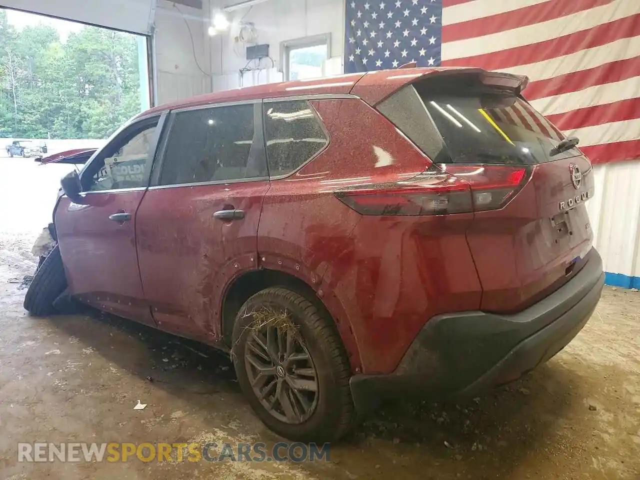 2 Photograph of a damaged car 5N1AT3AB0MC706365 NISSAN ROGUE 2021