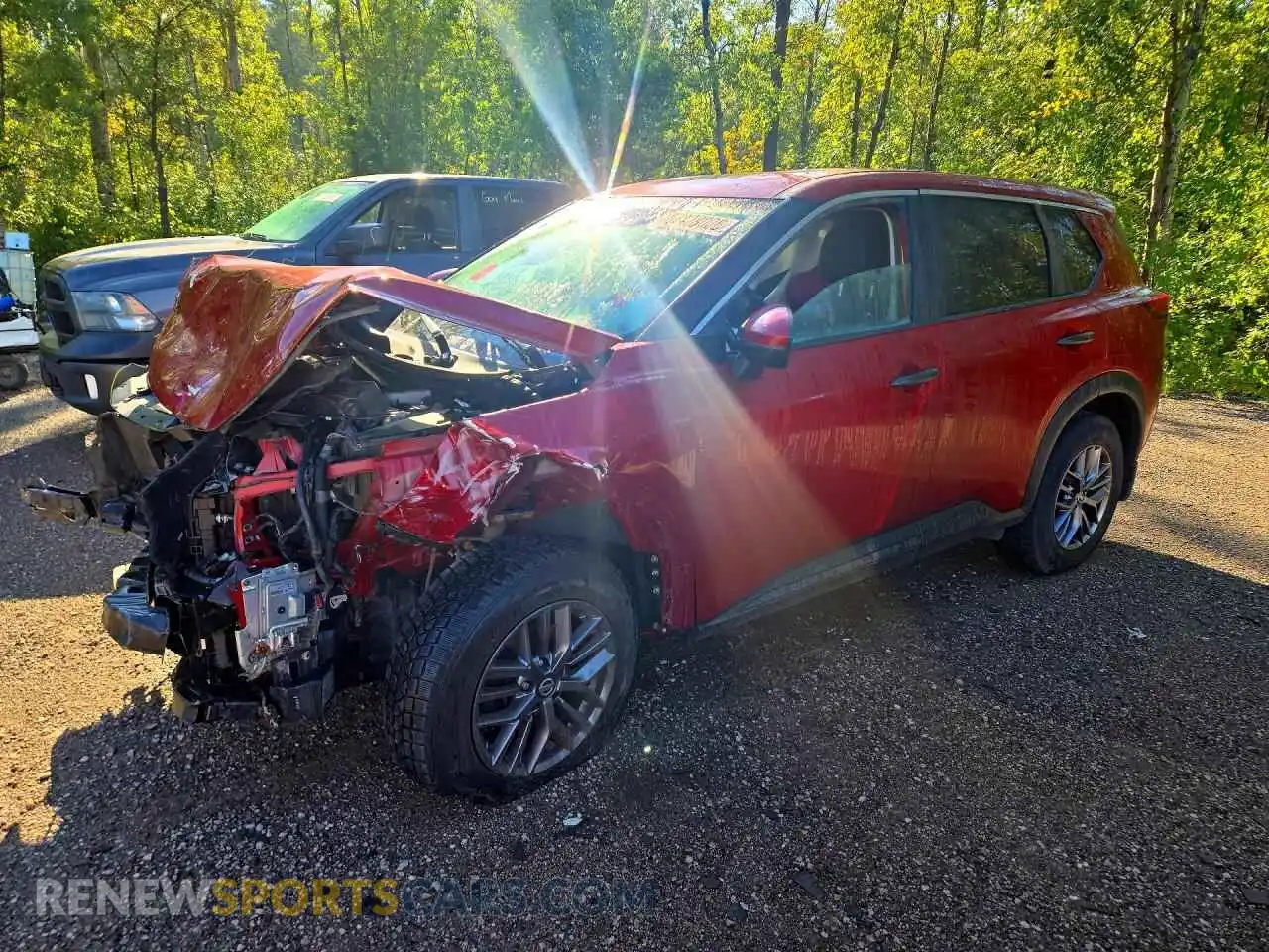 1 Photograph of a damaged car 5N1AT3AB2MC715617 NISSAN ROGUE 2021