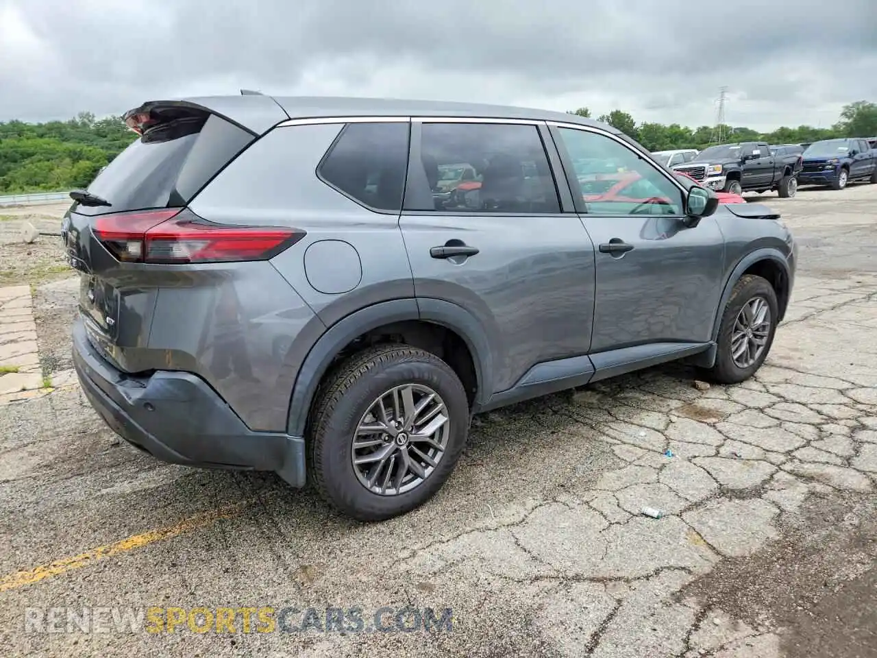 3 Photograph of a damaged car 5N1AT3AB2MC753722 NISSAN ROGUE 2021