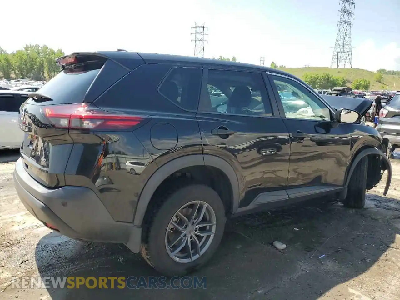 3 fotografías del automóvil dañado 5N1AT3AB3MC818822 NISSAN ROGUE 2021