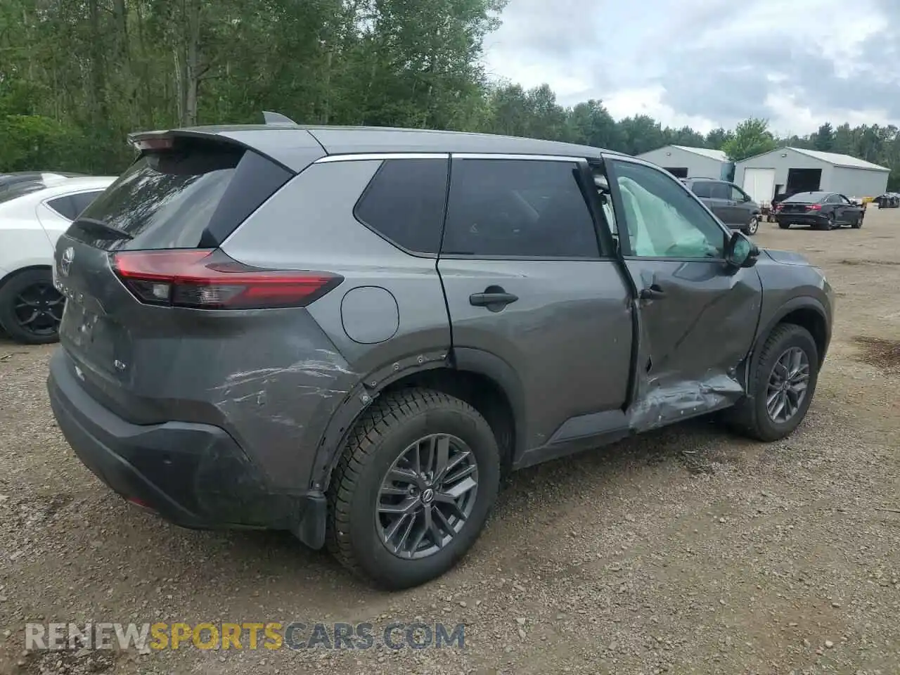 3 fotografías del automóvil dañado 5N1AT3AB4MC686895 NISSAN ROGUE 2021