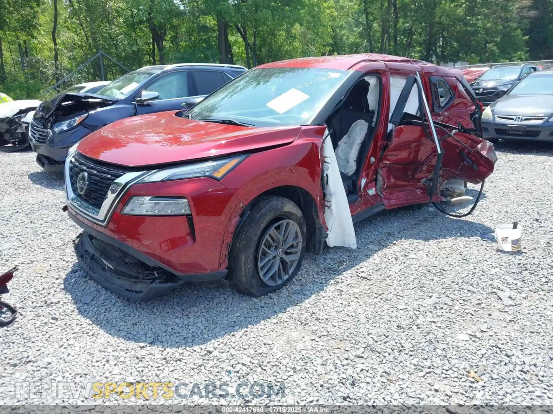 2 Photograph of a damaged car 5N1AT3AB4MC692731 NISSAN ROGUE 2021