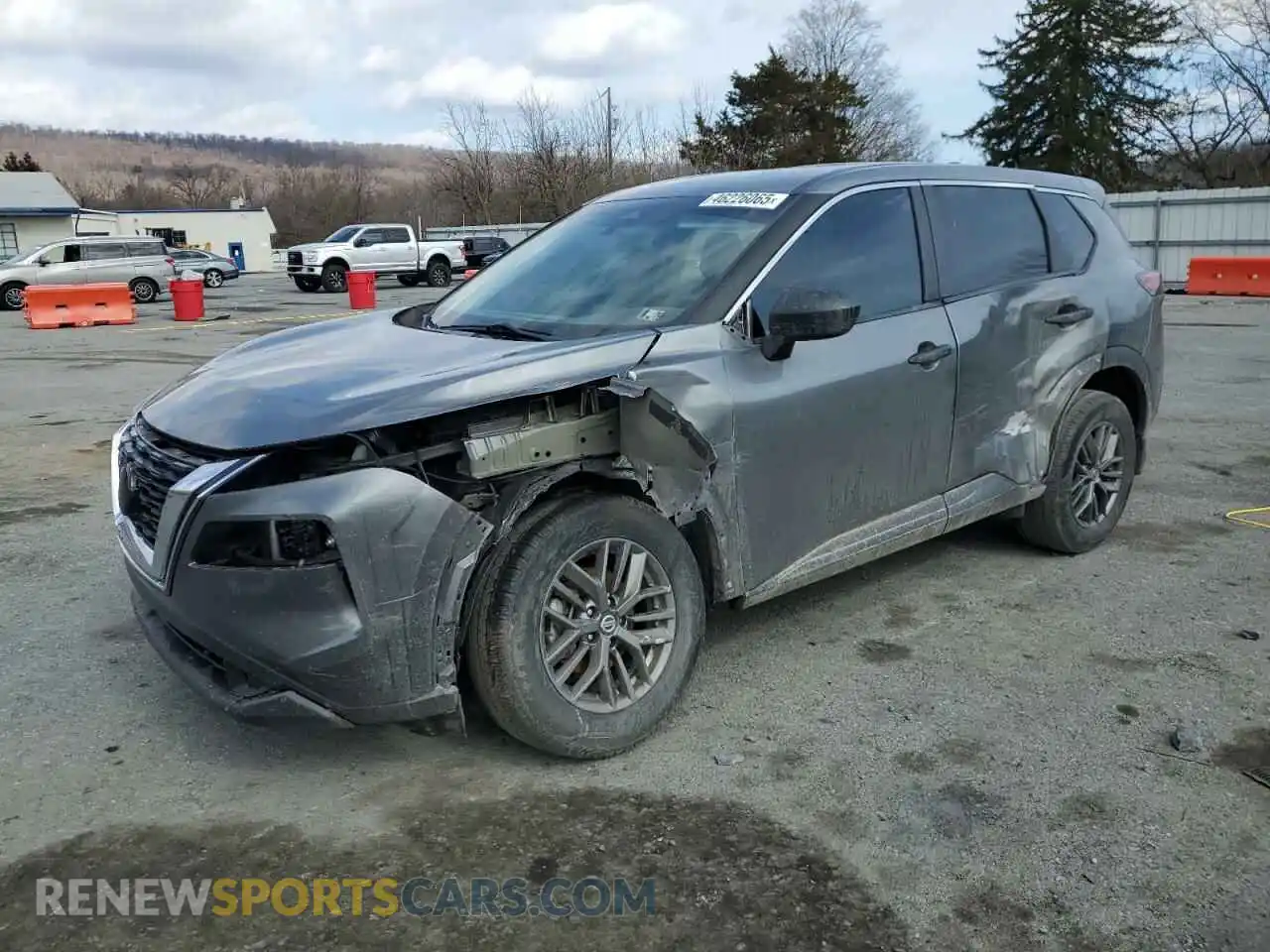 1 Photograph of a damaged car 5N1AT3AB4MC696245 NISSAN ROGUE 2021