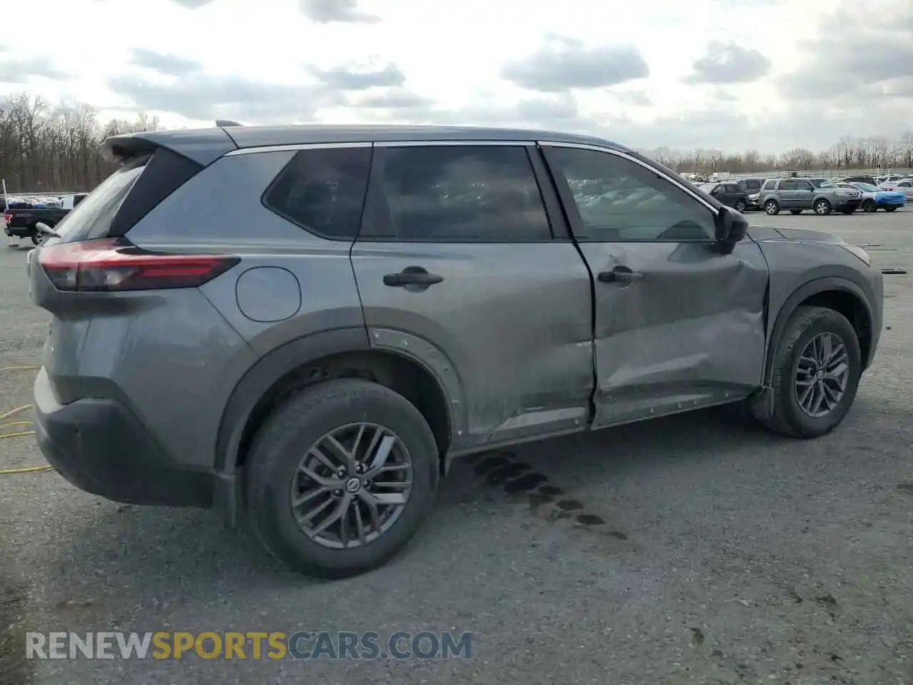3 Photograph of a damaged car 5N1AT3AB4MC696245 NISSAN ROGUE 2021