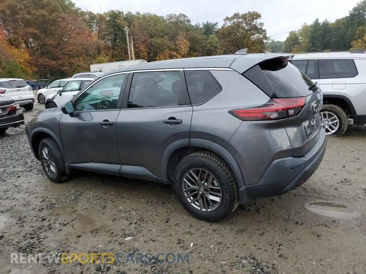 2 fotografías del automóvil dañado 5N1AT3AB4MC807389 NISSAN ROGUE 2021