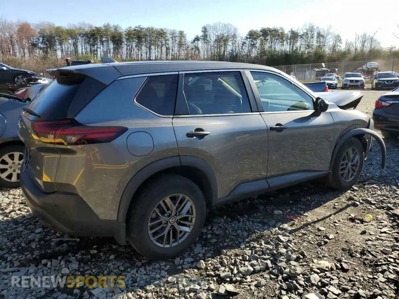 3 Photograph of a damaged car 5N1AT3AB5MC691362 NISSAN ROGUE 2021
