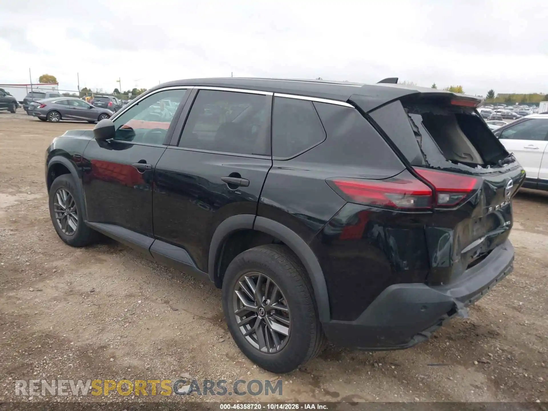 3 Photograph of a damaged car 5N1AT3AB6MC806275 NISSAN ROGUE 2021