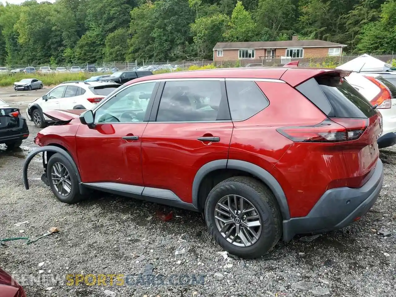 2 Photograph of a damaged car 5N1AT3AB6MC825473 NISSAN ROGUE 2021