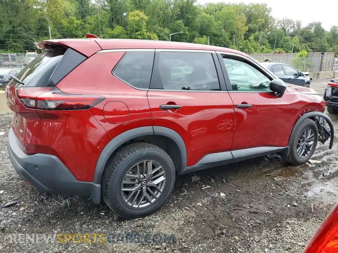 3 Photograph of a damaged car 5N1AT3AB6MC825473 NISSAN ROGUE 2021