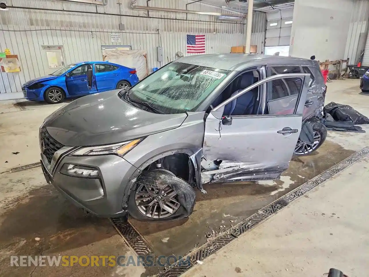 1 Photograph of a damaged car 5N1AT3AB7MC709702 NISSAN ROGUE 2021