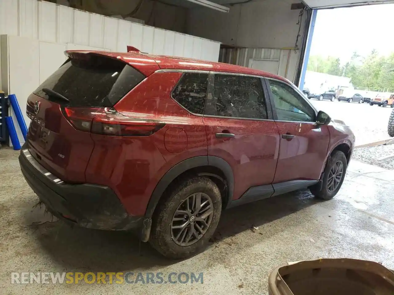 3 Photograph of a damaged car 5N1AT3AB9MC818260 NISSAN ROGUE 2021