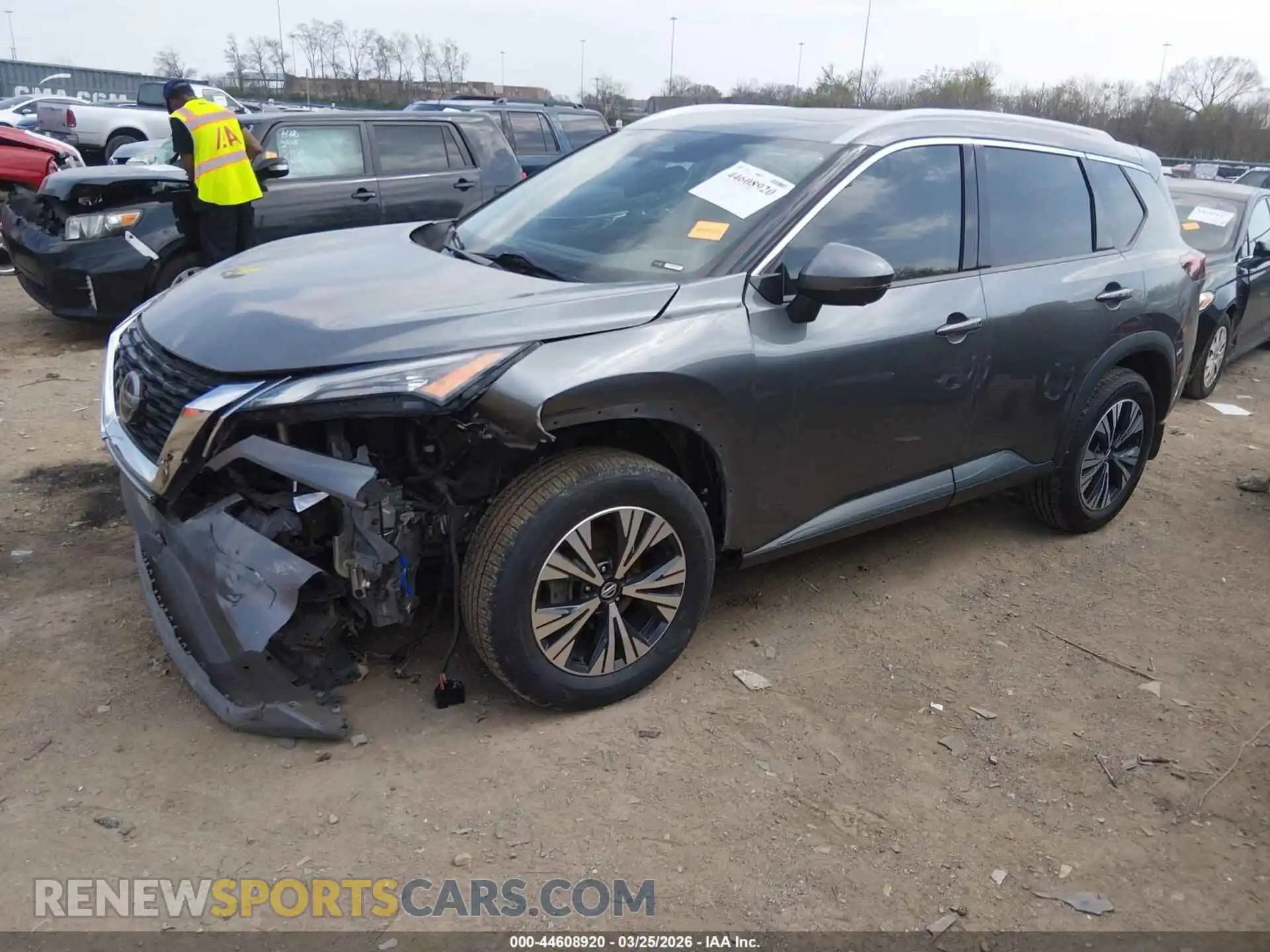 2 Photograph of a damaged car 5N1AT3BA0MC672613 NISSAN ROGUE 2021
