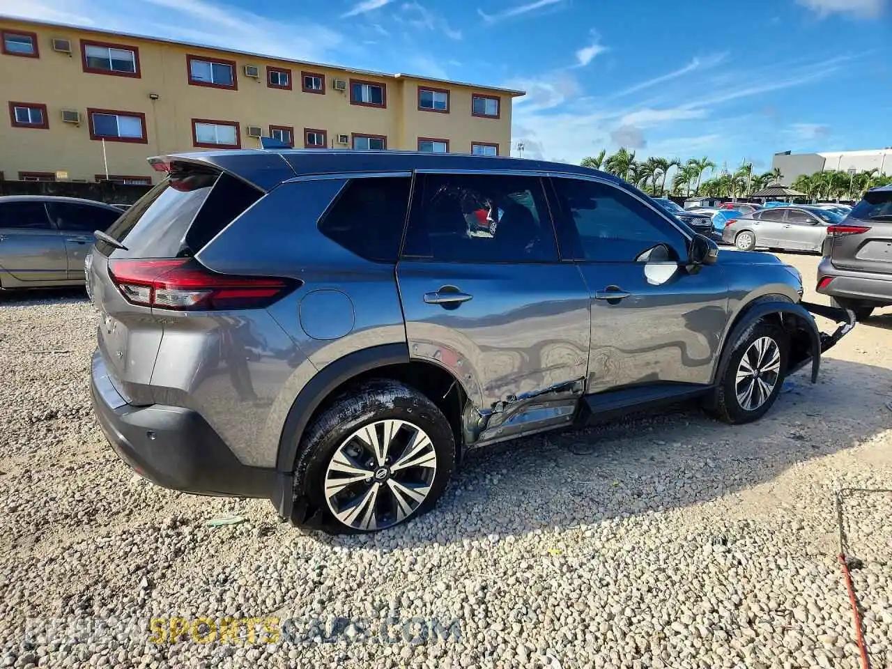 3 Photograph of a damaged car 5N1AT3BA0MC712544 NISSAN ROGUE 2021