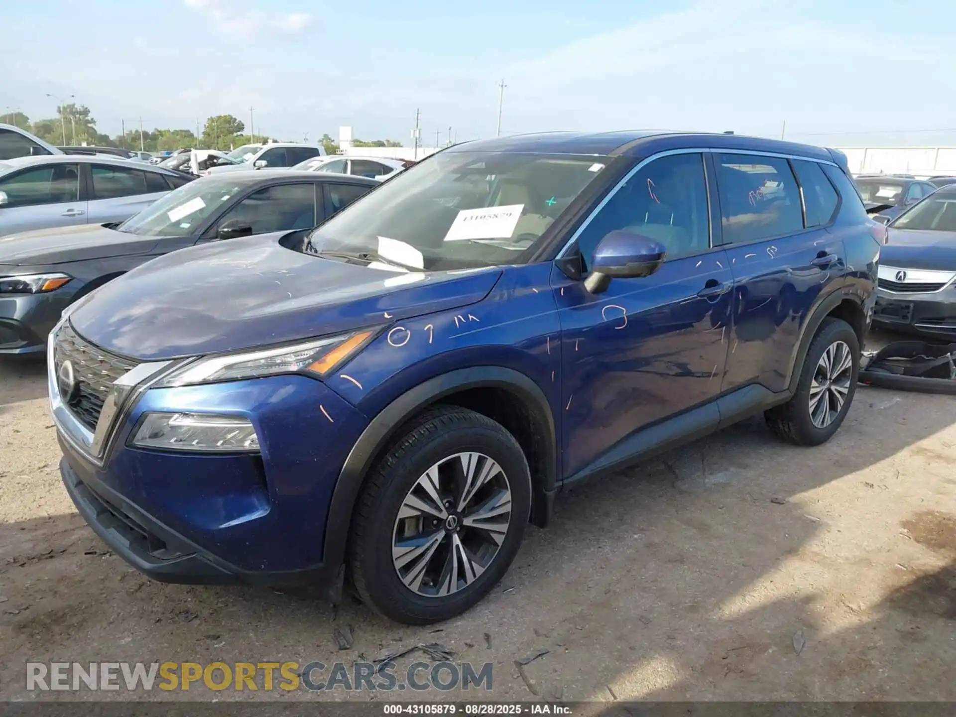 2 Photograph of a damaged car 5N1AT3BA0MC819755 NISSAN ROGUE 2021