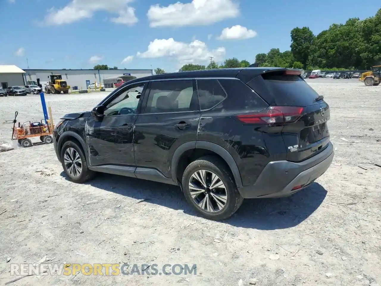 2 fotografías del automóvil dañado 5N1AT3BA1MC731684 NISSAN ROGUE 2021