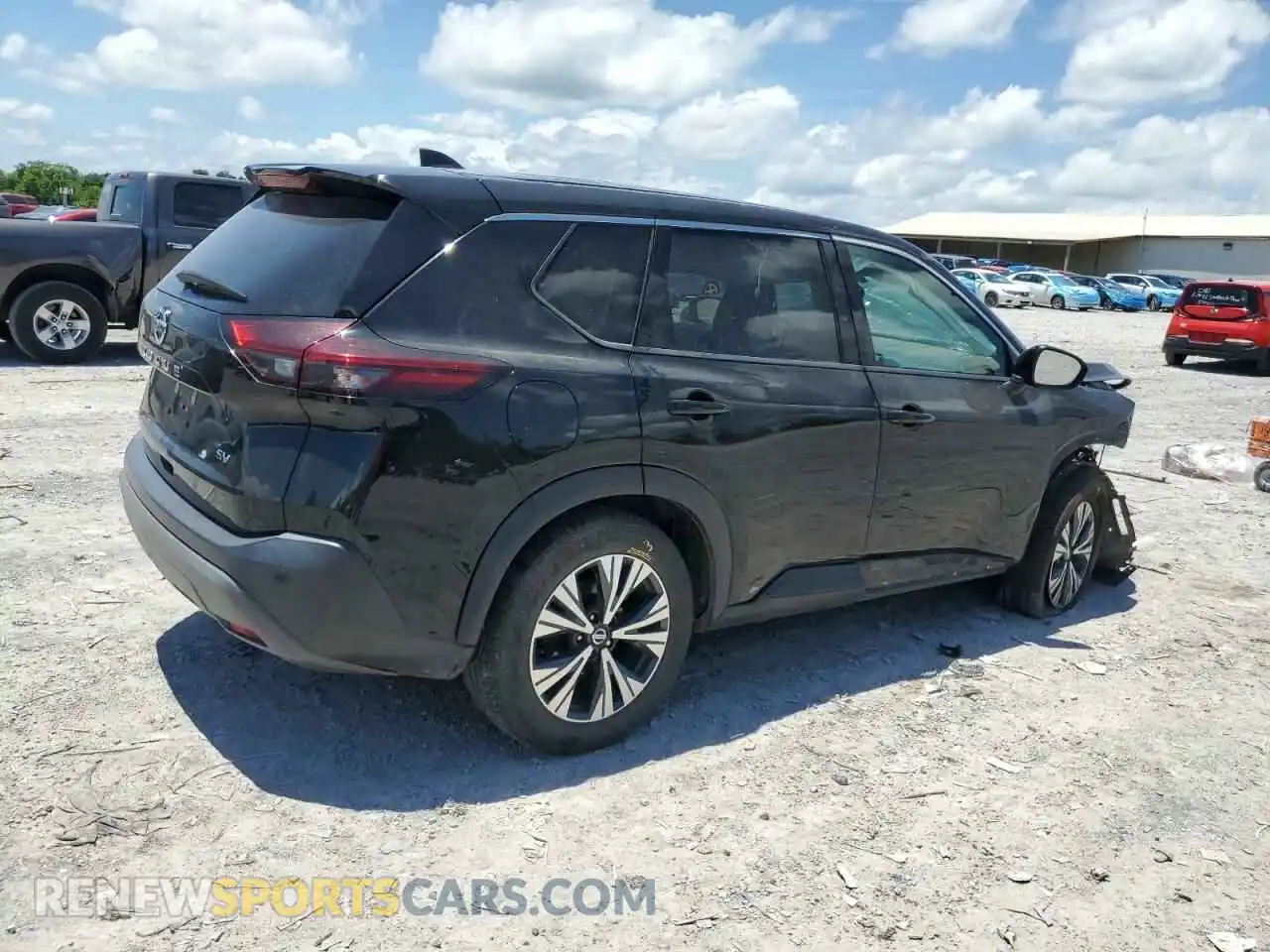 3 fotografías del automóvil dañado 5N1AT3BA1MC731684 NISSAN ROGUE 2021