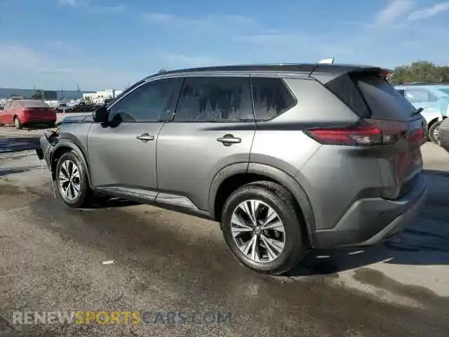 2 Photograph of a damaged car 5N1AT3BA1MC763843 NISSAN ROGUE 2021