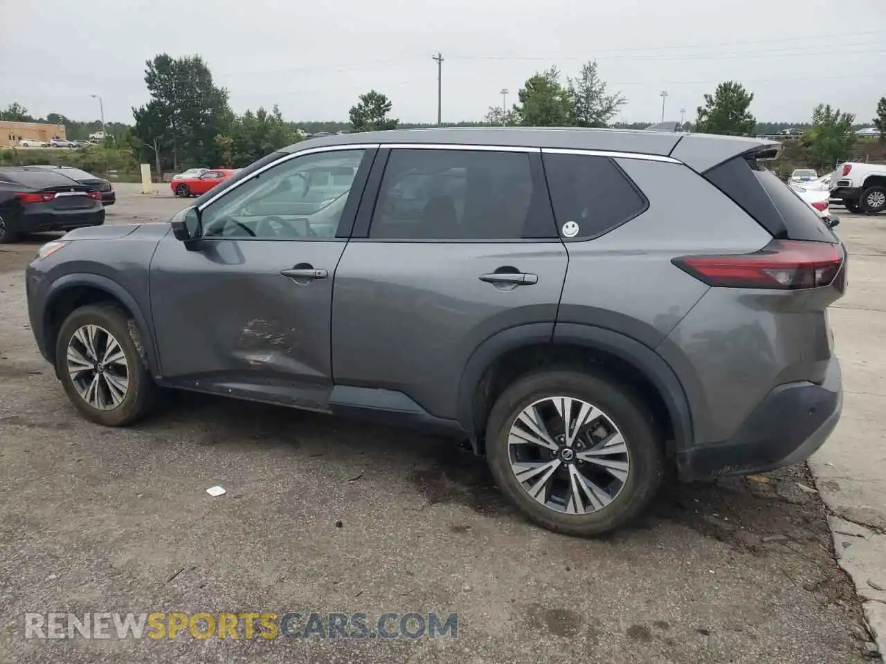 2 fotografías del automóvil dañado 5N1AT3BA1MC778973 NISSAN ROGUE 2021