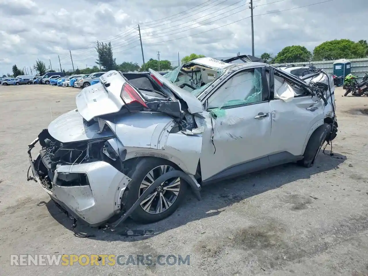 1 Photograph of a damaged car 5N1AT3BA2MC673178 NISSAN ROGUE 2021