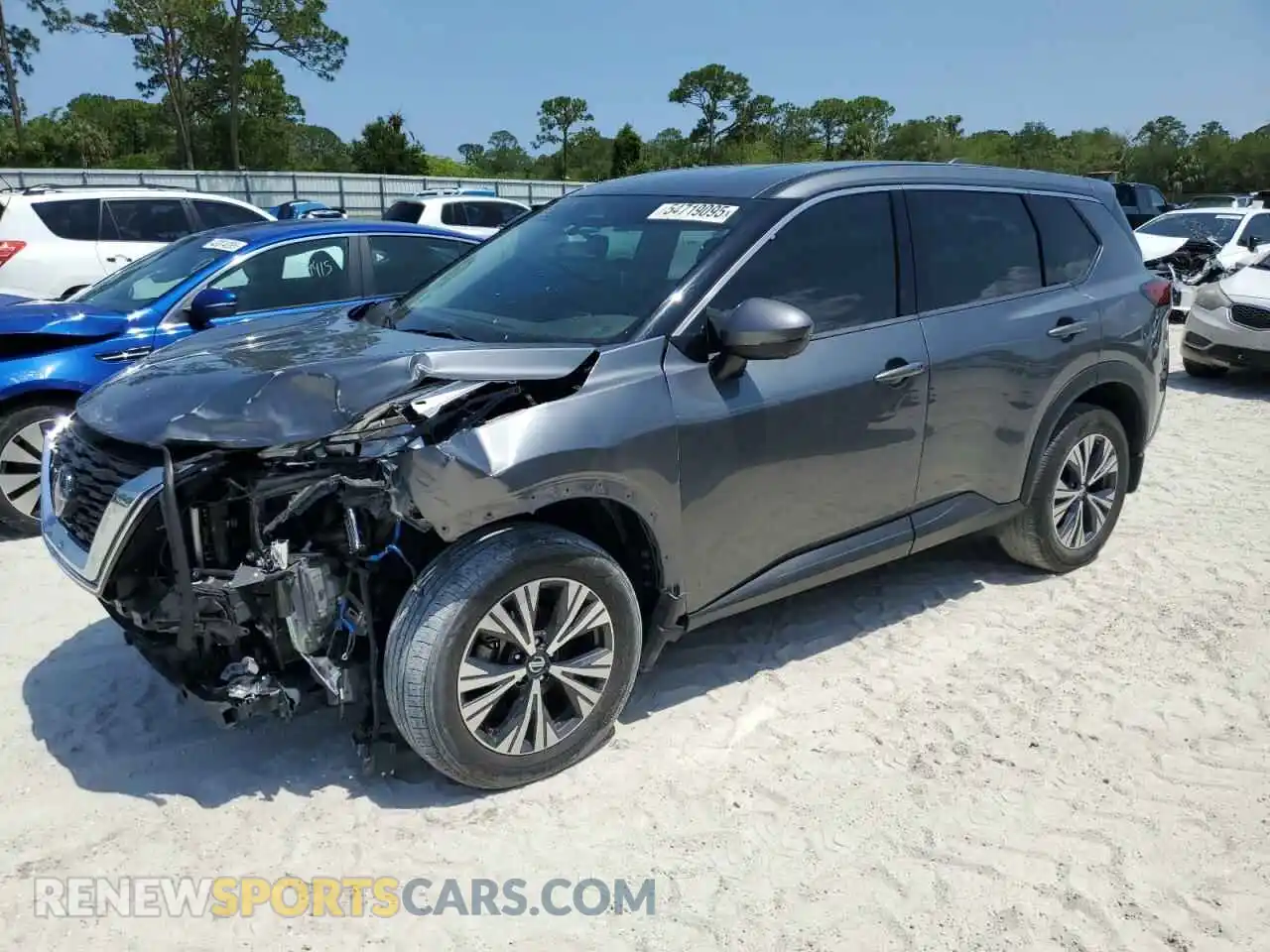 1 Photograph of a damaged car 5N1AT3BA2MC780991 NISSAN ROGUE 2021