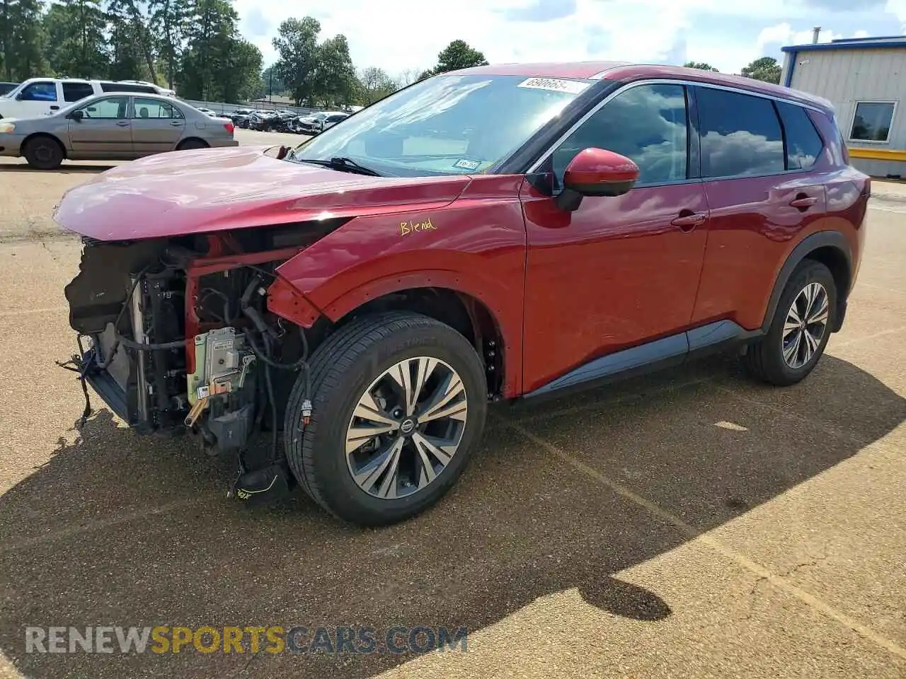 1 fotografías del automóvil dañado 5N1AT3BA2MC825220 NISSAN ROGUE 2021