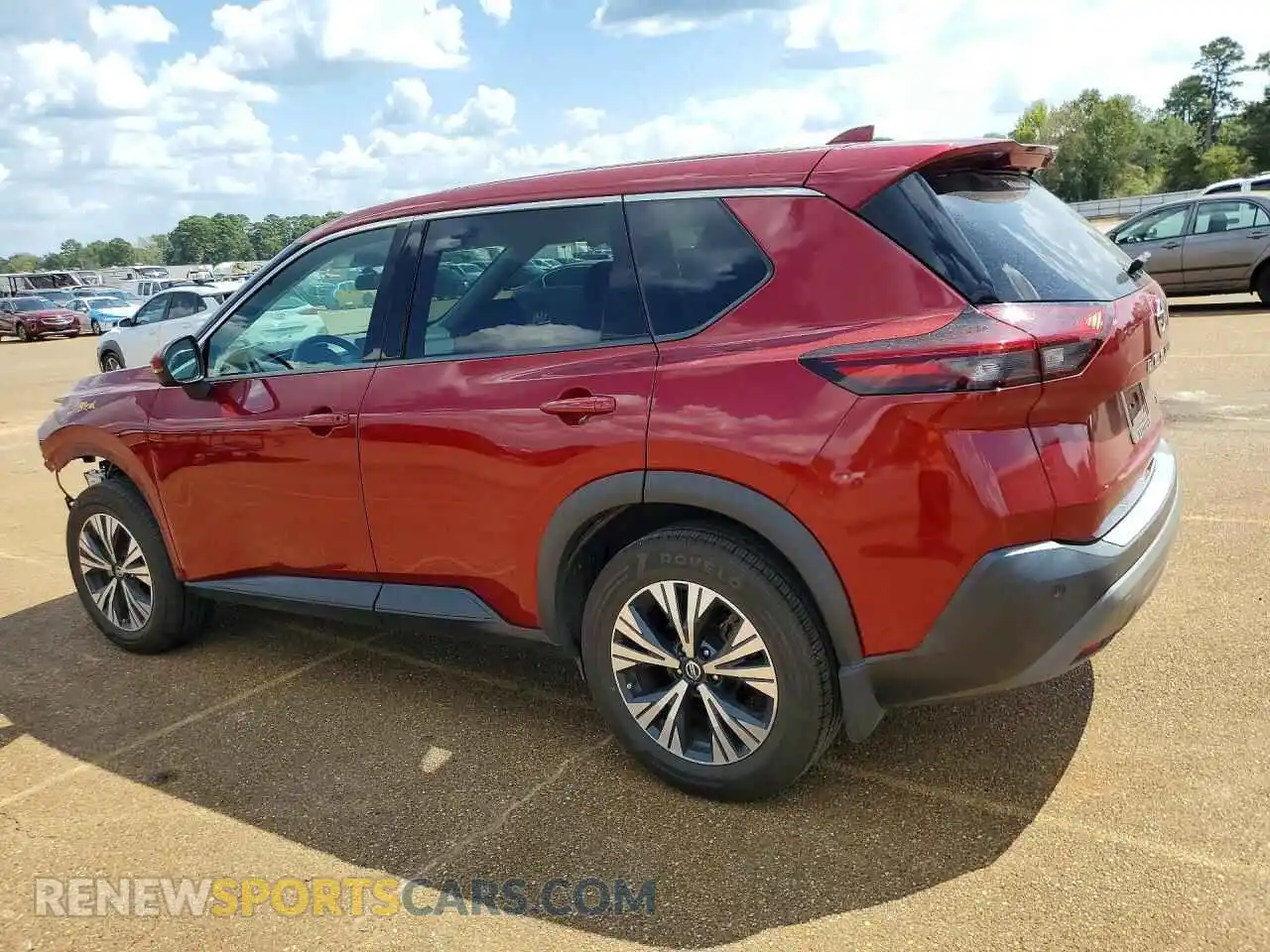 2 fotografías del automóvil dañado 5N1AT3BA2MC825220 NISSAN ROGUE 2021