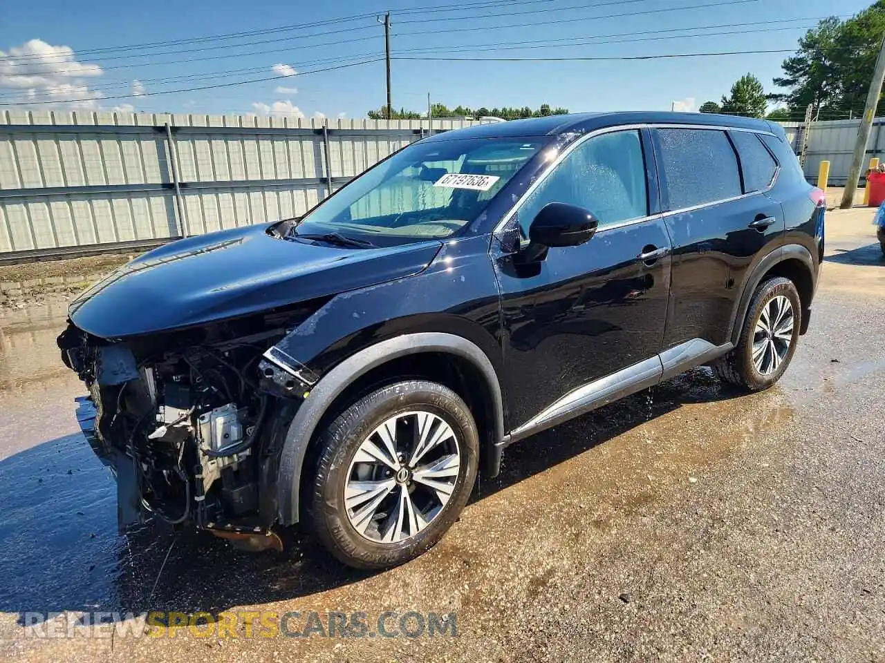 1 Photograph of a damaged car 5N1AT3BA2MC843314 NISSAN ROGUE 2021