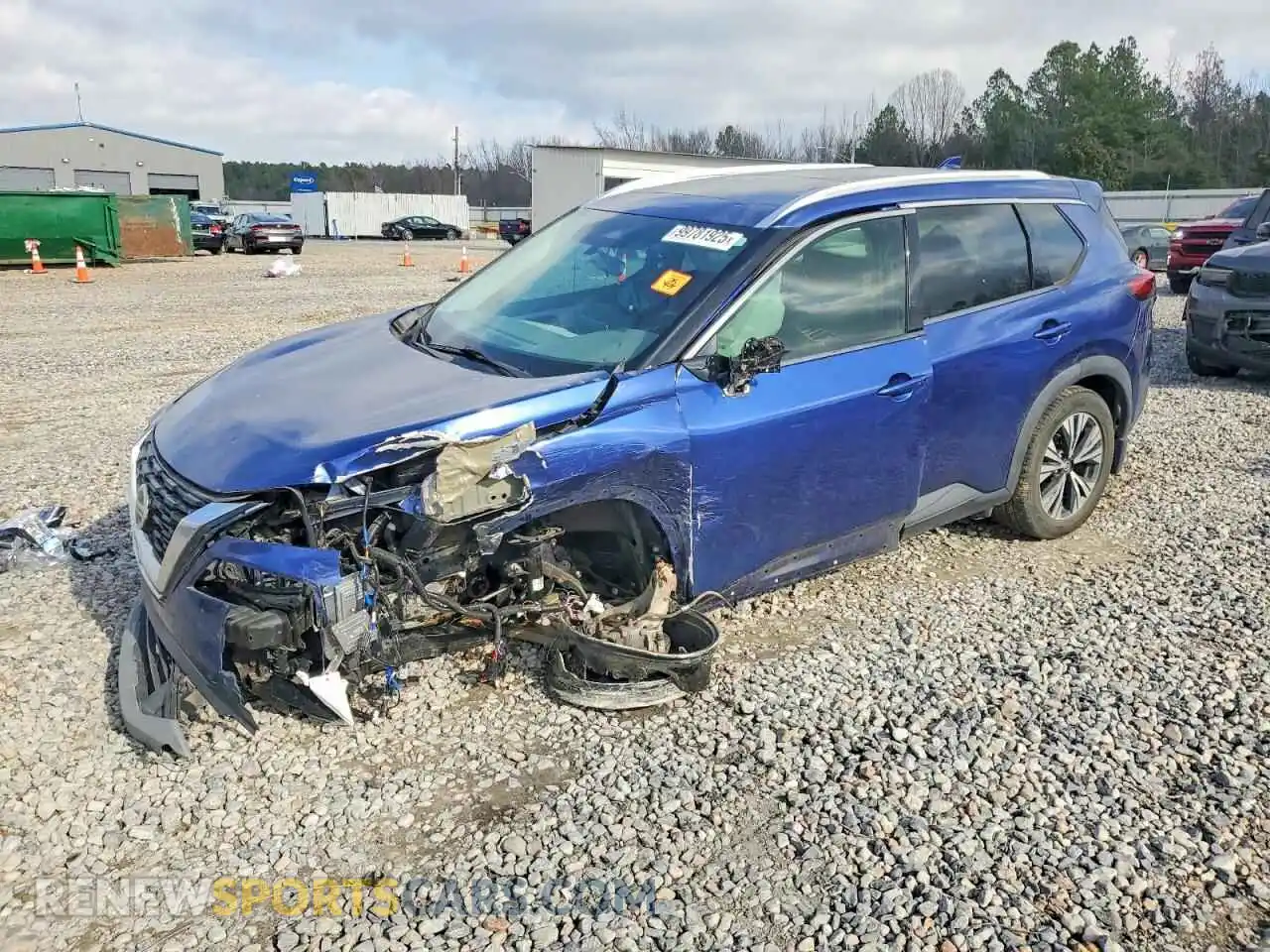 1 Photograph of a damaged car 5N1AT3BA3MC672721 NISSAN ROGUE 2021