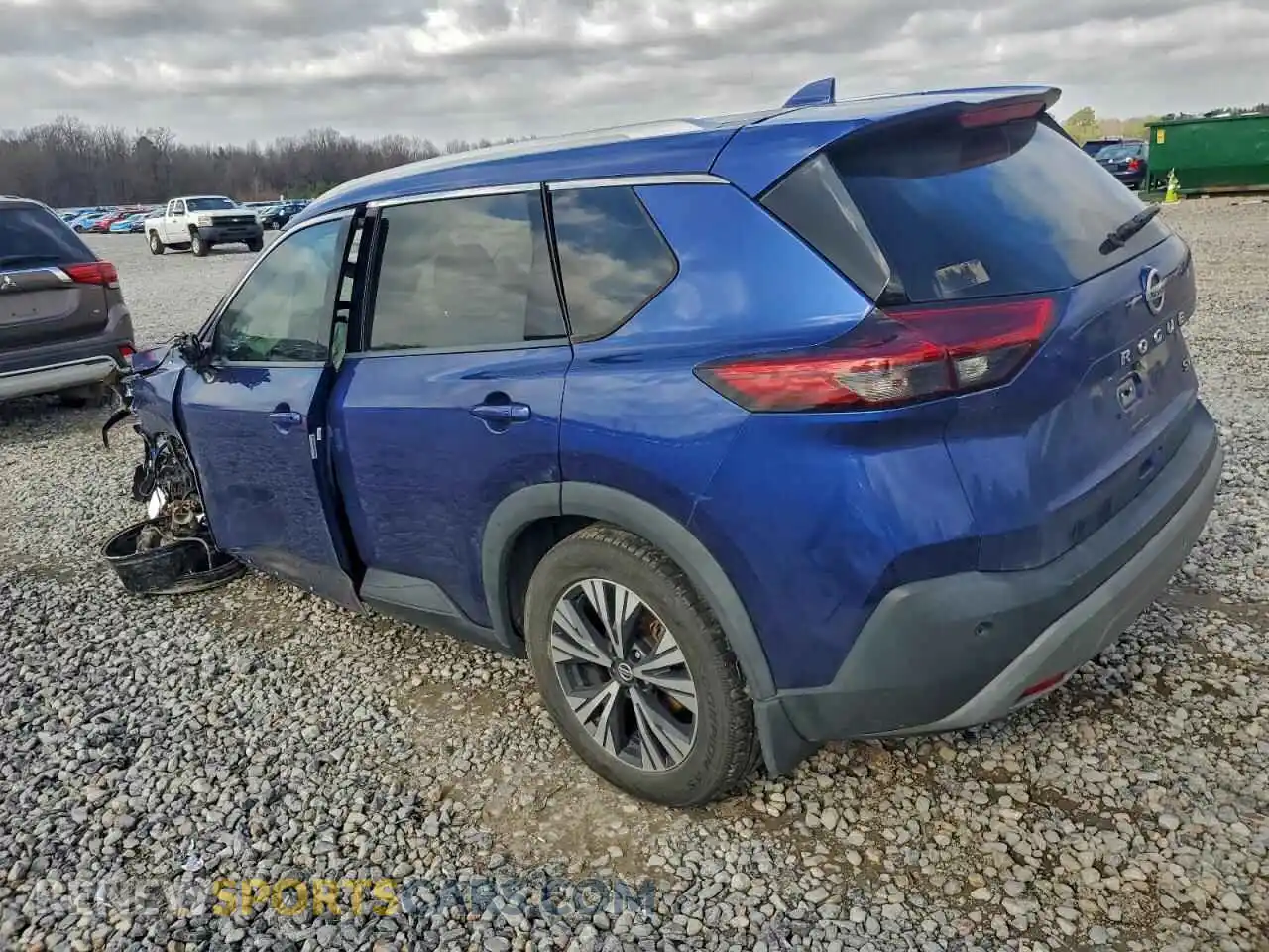 2 Photograph of a damaged car 5N1AT3BA3MC672721 NISSAN ROGUE 2021