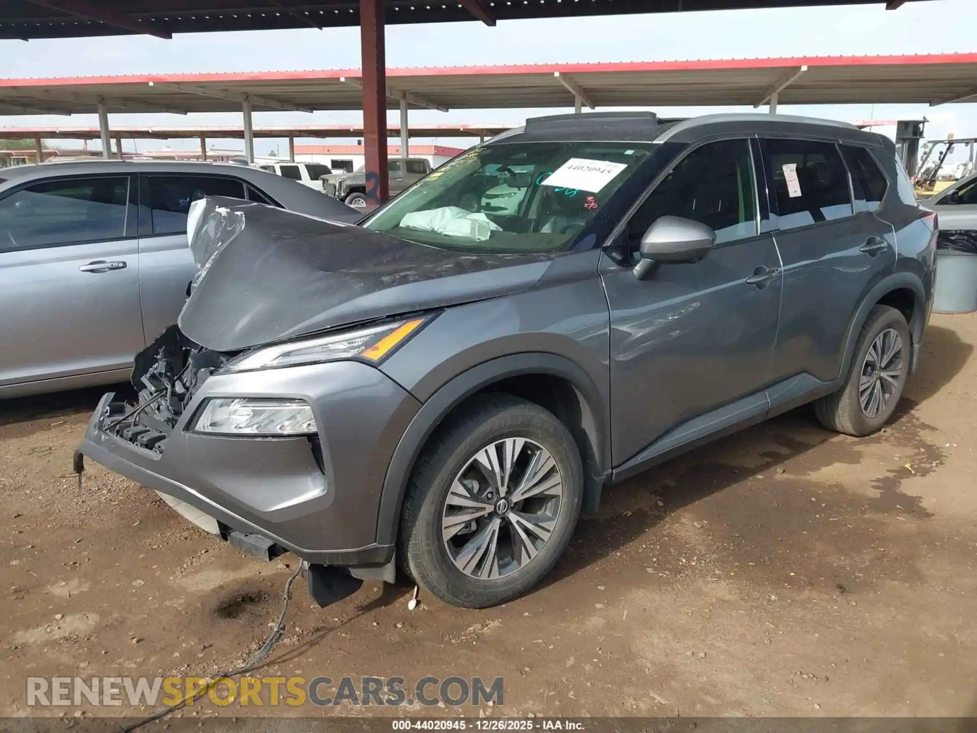 2 Photograph of a damaged car 5N1AT3BA3MC683797 NISSAN ROGUE 2021
