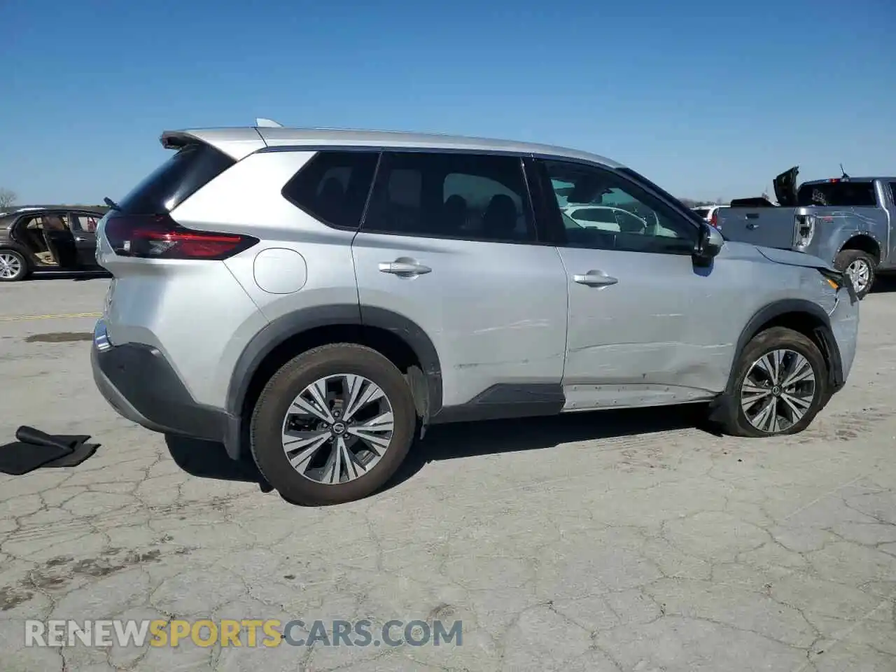 3 fotografías del automóvil dañado 5N1AT3BA3MC739110 NISSAN ROGUE 2021
