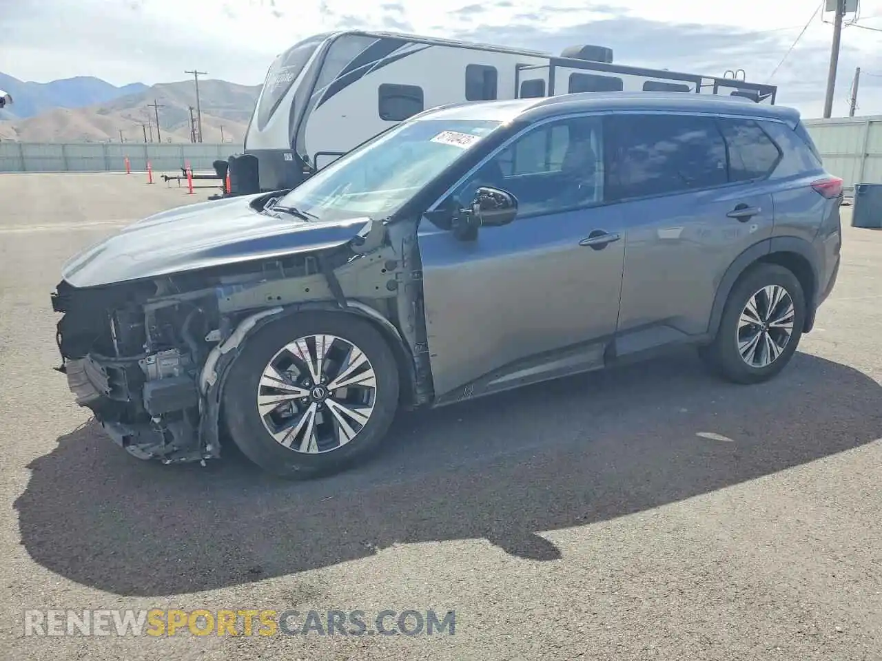 1 Photograph of a damaged car 5N1AT3BA3MC741259 NISSAN ROGUE 2021