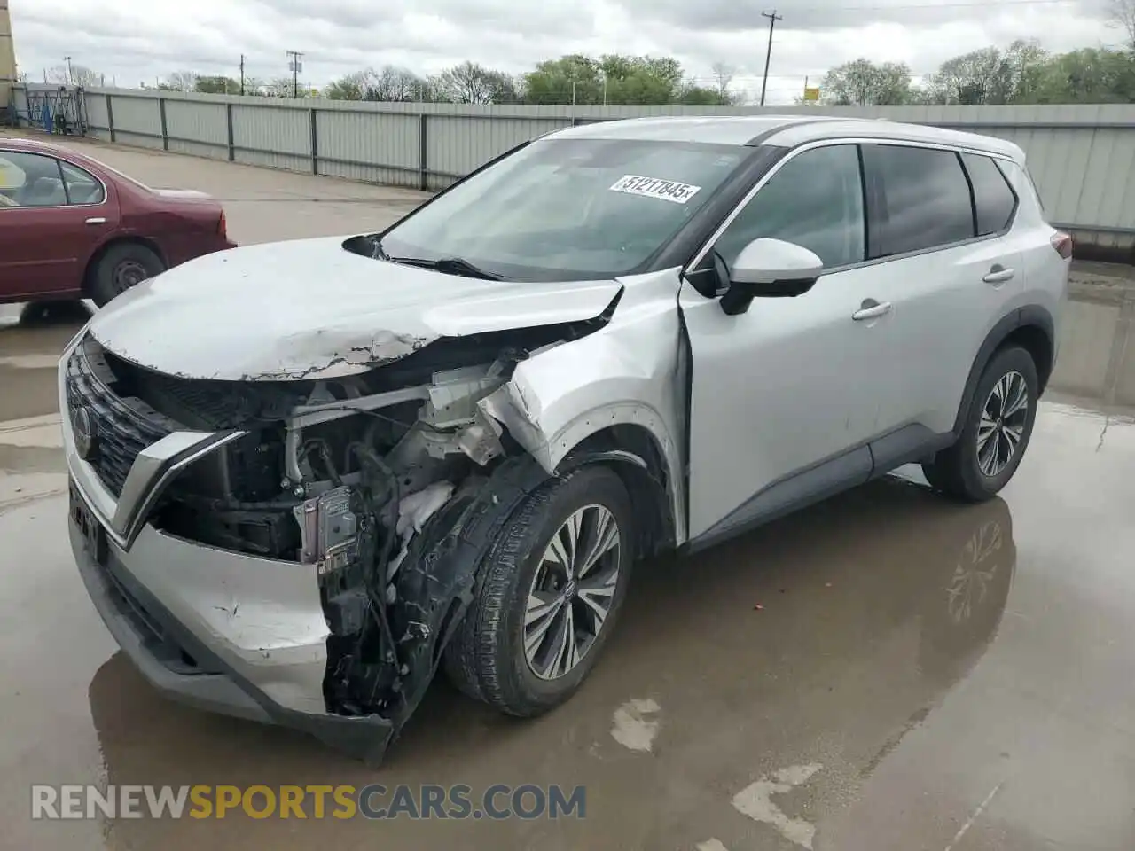 1 Photograph of a damaged car 5N1AT3BA3MC780207 NISSAN ROGUE 2021