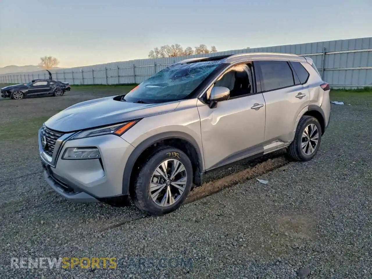 1 Photograph of a damaged car 5N1AT3BA3MC786928 NISSAN ROGUE 2021