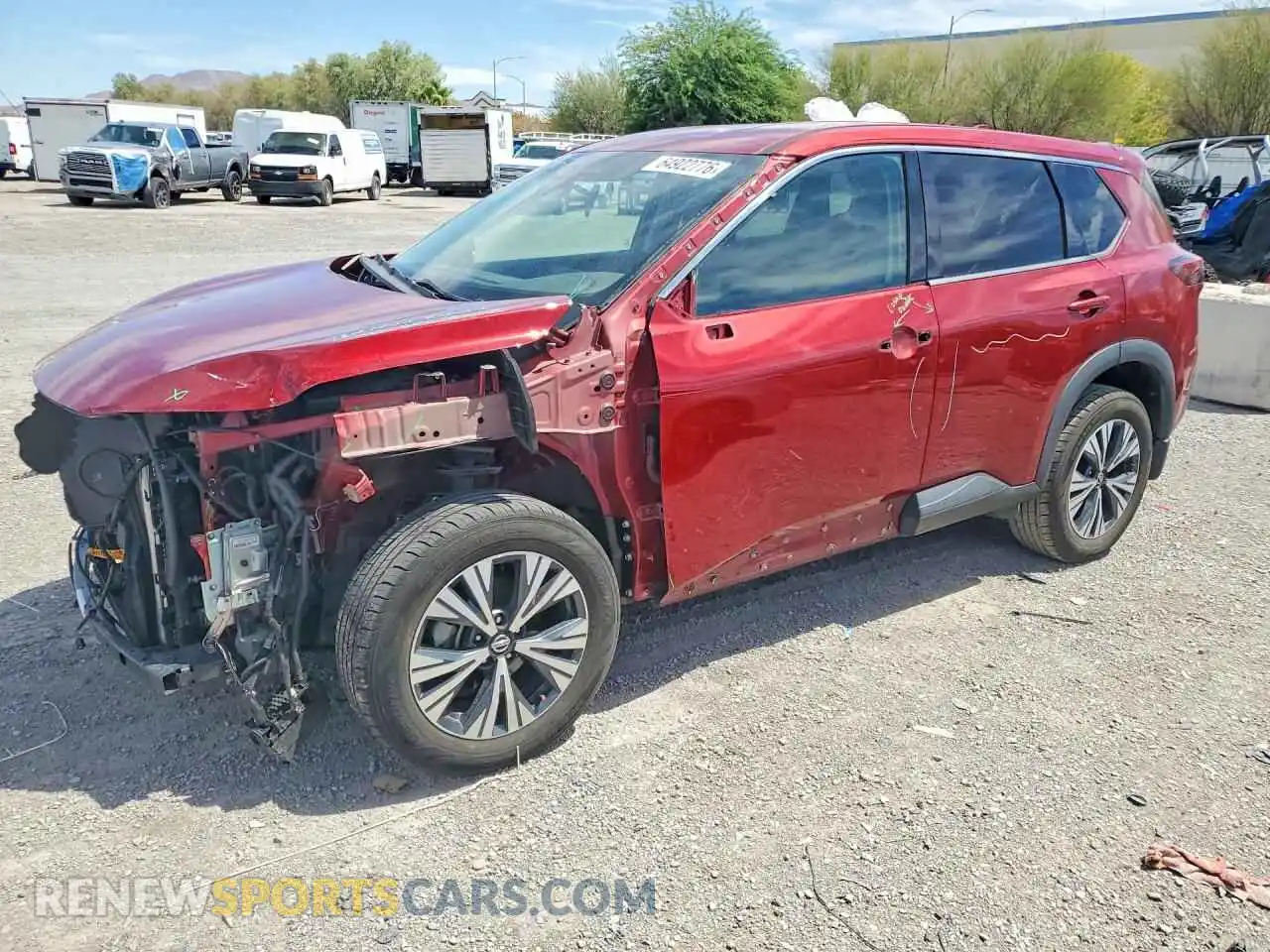 1 Photograph of a damaged car 5N1AT3BA3MC835108 NISSAN ROGUE 2021