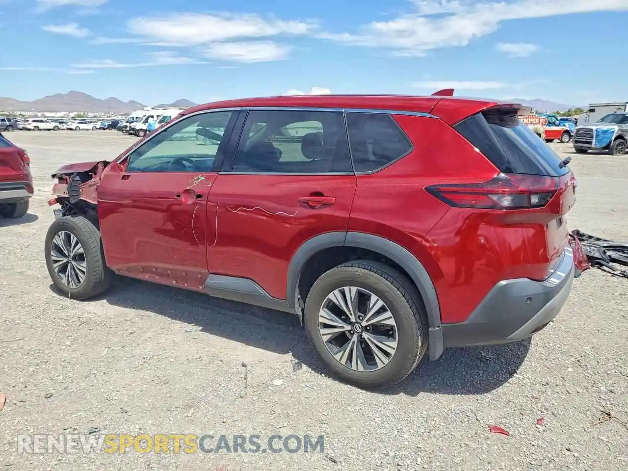2 Photograph of a damaged car 5N1AT3BA3MC835108 NISSAN ROGUE 2021