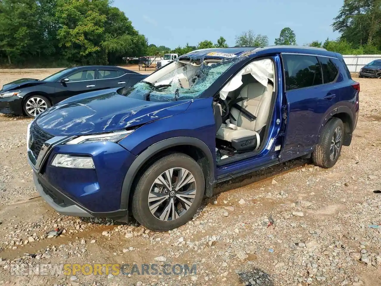1 Photograph of a damaged car 5N1AT3BA3MC835738 NISSAN ROGUE 2021
