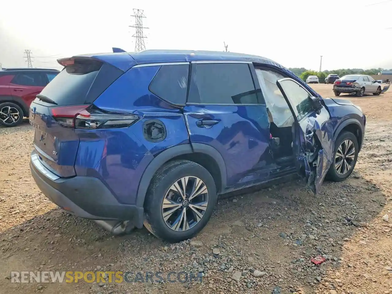 3 Photograph of a damaged car 5N1AT3BA3MC835738 NISSAN ROGUE 2021