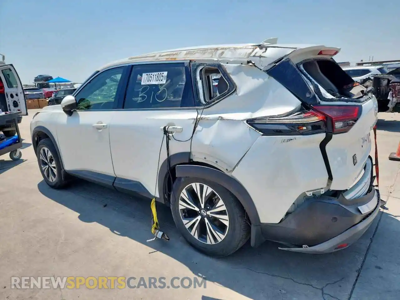 2 Photograph of a damaged car 5N1AT3BA4MC679600 NISSAN ROGUE 2021