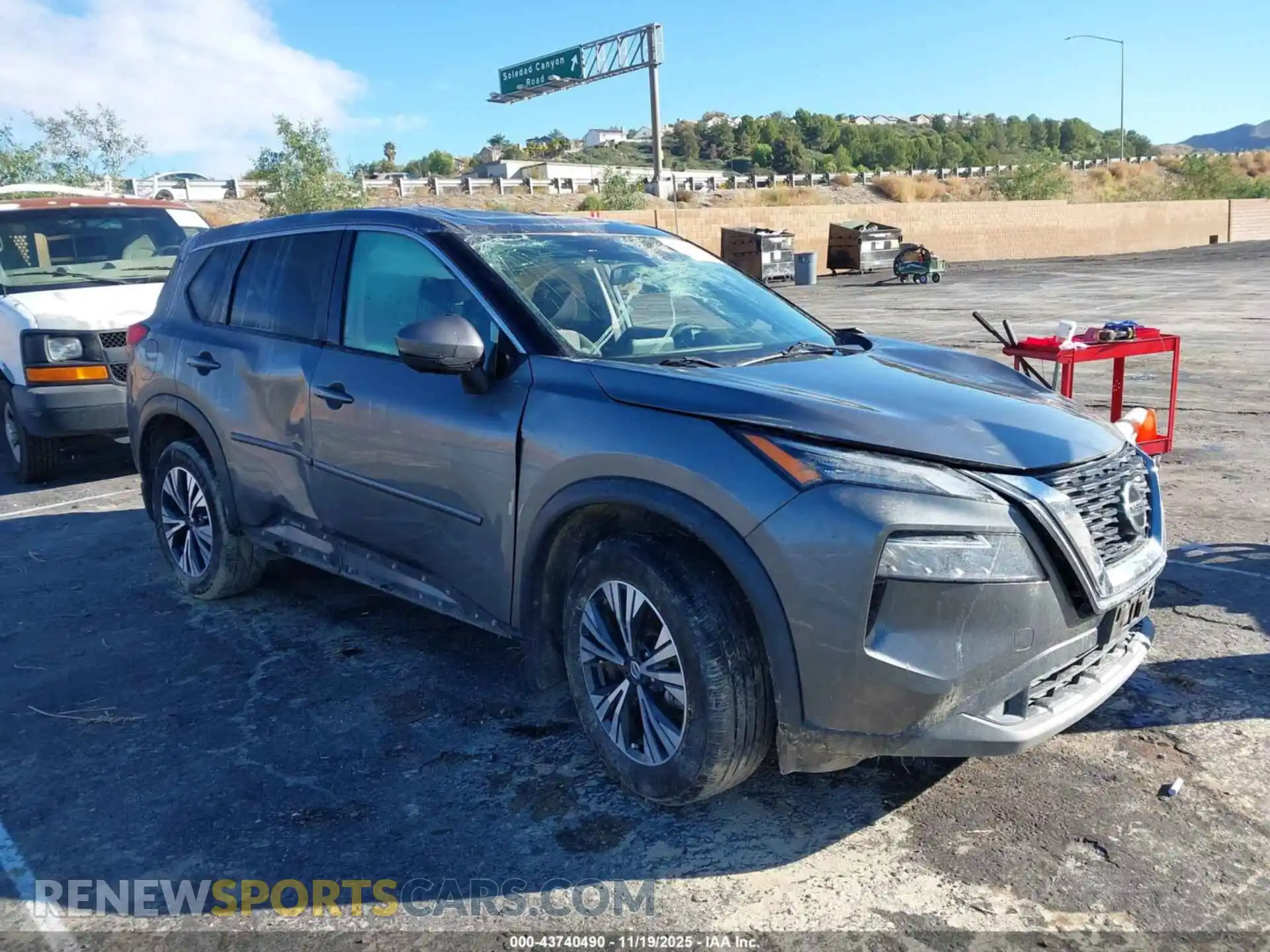 1 Photograph of a damaged car 5N1AT3BA4MC683632 NISSAN ROGUE 2021